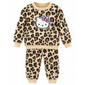 Hello Kitty Leopard Print Sweatshirt & Jogger Set – Toddler 4T NWT - Image 1