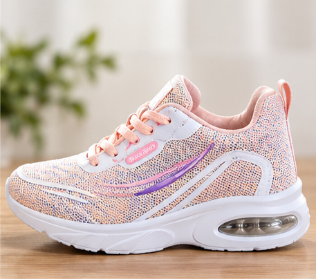 Bocca Sport Women’s Pink Multicolor Air Cushion Sneakers Size 8 – NWT - Image 2