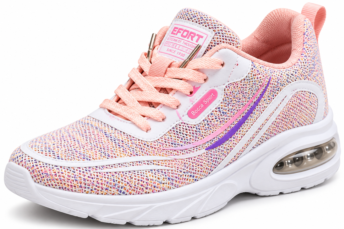 Bocca Sport Women’s Pink Multicolor Air Cushion Sneakers Size 8 – NWT - Image 7