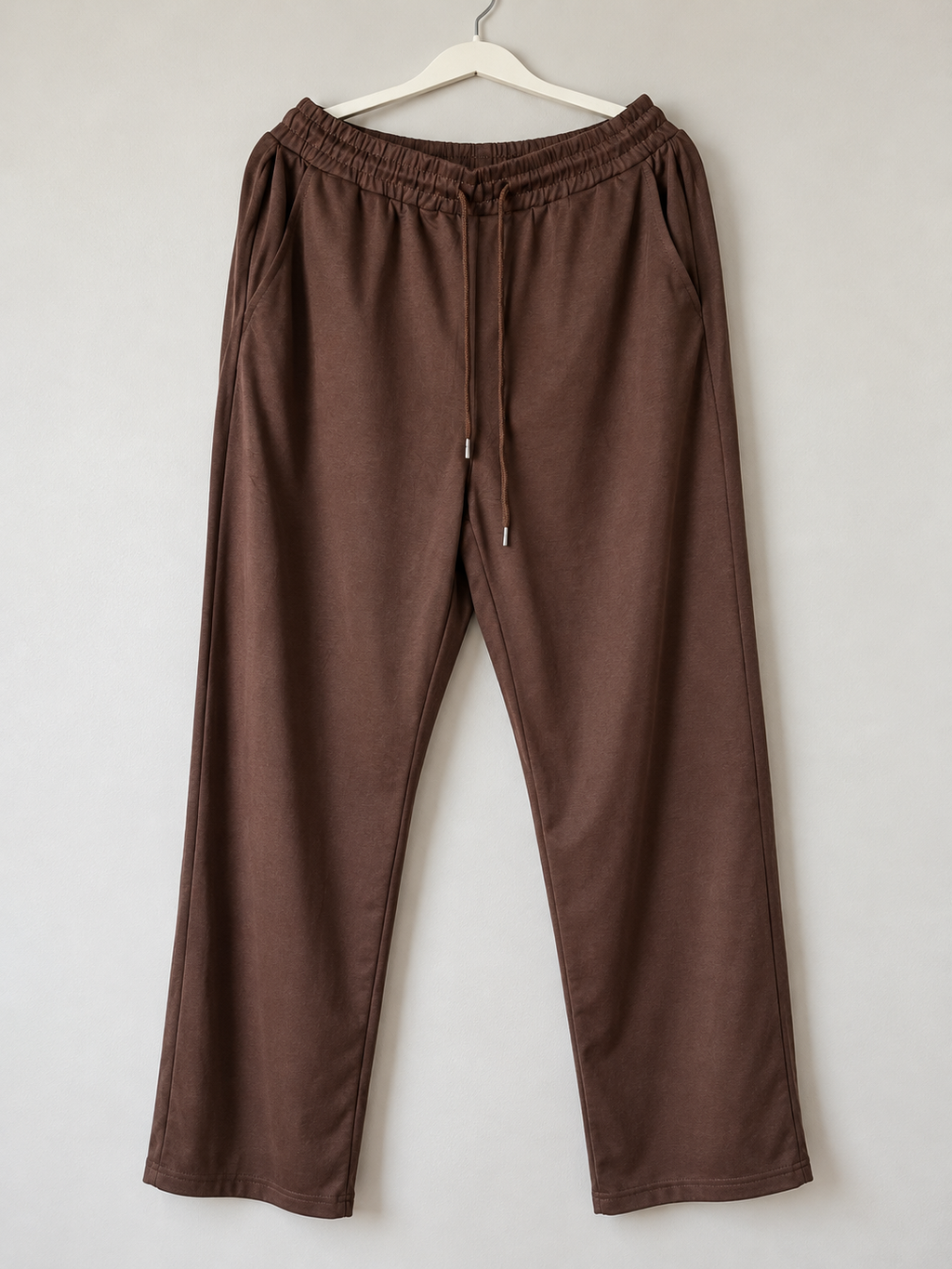 New Chocolate Brown Drawstring Lounge Pants – Large – Original Packaging - Image 2